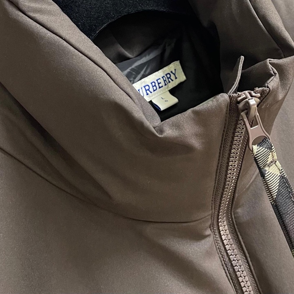 Burberry Brown Plaid Quilted Puffer Jacket - Picture 2 of 8